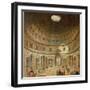 The Interior of the Pantheon, Rome-Giovanni Paolo Pannini-Framed Giclee Print