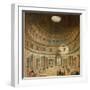 The Interior of the Pantheon, Rome-Giovanni Paolo Pannini-Framed Giclee Print