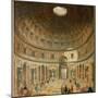 The Interior of the Pantheon, Rome-Giovanni Paolo Pannini-Mounted Giclee Print