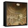 The Interior of the Pantheon, Rome-Giovanni Paolo Pannini-Framed Stretched Canvas