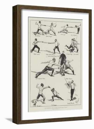 The International Assault-At-Arms at Steinway Hall on 15 June-Frederick Henry Townsend-Framed Giclee Print