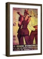 The International Brigades Defend Your Resources and Your Land-Cantos-Framed Art Print