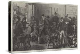 The International Dog Show at Islington, Arrival of Dogs-Harden Sidney Melville-Stretched Canvas