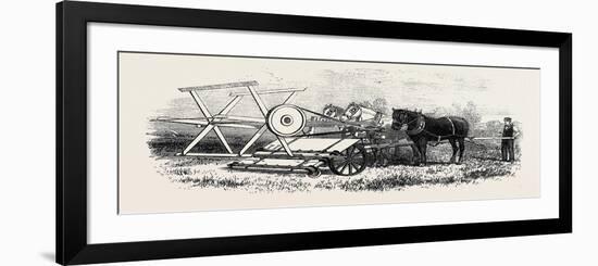 The International Exhibition: Croskill's Bell's Reaping Machine 1862-null-Framed Giclee Print