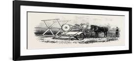 The International Exhibition: Croskill's Bell's Reaping Machine 1862-null-Framed Giclee Print