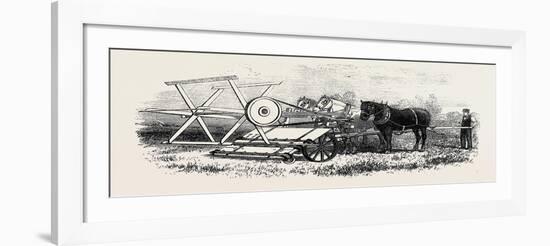 The International Exhibition: Croskill's Bell's Reaping Machine 1862-null-Framed Giclee Print