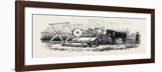 The International Exhibition: Croskill's Bell's Reaping Machine 1862-null-Framed Giclee Print