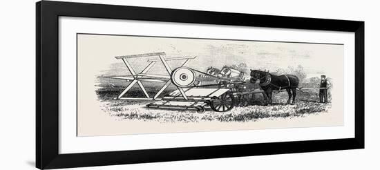 The International Exhibition: Croskill's Bell's Reaping Machine 1862-null-Framed Giclee Print