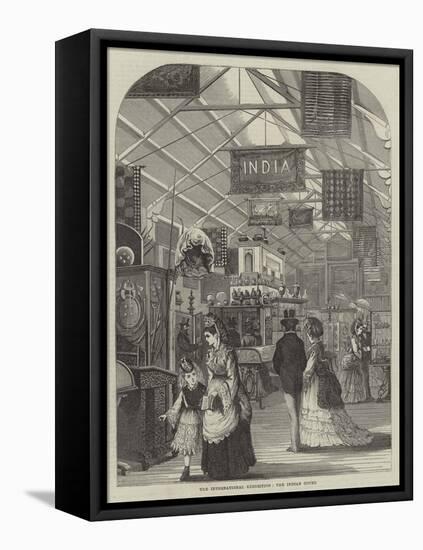 The International Exhibition, the Indian Court-null-Framed Stretched Canvas