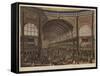 The International Exhibition, the Nave, Looking West-null-Framed Stretched Canvas