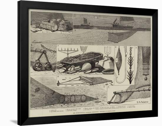 The International Fisheries Exhibition, Articles of Fishing Gear-George Henry Andrews-Framed Giclee Print