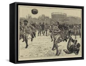 The International Football Match-William Small-Framed Stretched Canvas