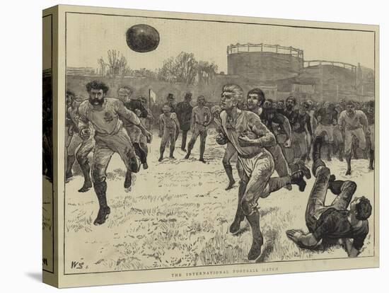 The International Football Match-William Small-Stretched Canvas