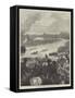 The International Four-Oared Boat-Race, the Start-Arthur Hopkins-Framed Stretched Canvas