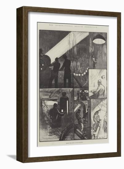 The International Health Exhibition, Behind the Scenes at the Fountains-William Bazett Murray-Framed Giclee Print