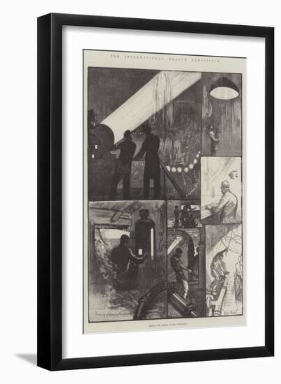 The International Health Exhibition, Behind the Scenes at the Fountains-William Bazett Murray-Framed Giclee Print
