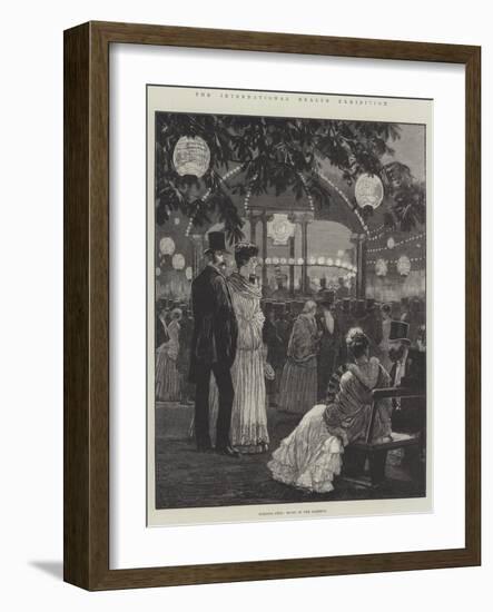 The International Health Exhibition, Evening Fete, Music in the Gardens-Richard Caton Woodville II-Framed Giclee Print