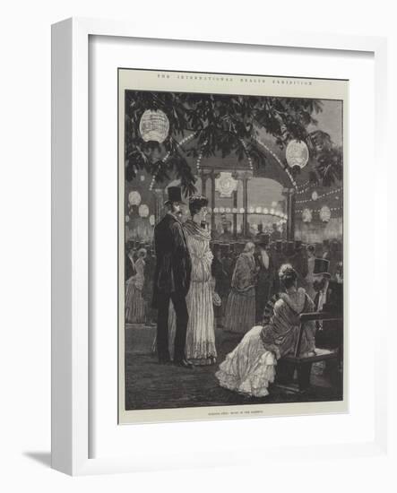 The International Health Exhibition, Evening Fete, Music in the Gardens-Richard Caton Woodville II-Framed Giclee Print