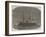 The International Naval Festival at Cherbourg, Illumination of the French Ironclad Magenta-null-Framed Giclee Print