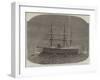 The International Naval Festival at Cherbourg, Illumination of the French Ironclad Magenta-null-Framed Giclee Print