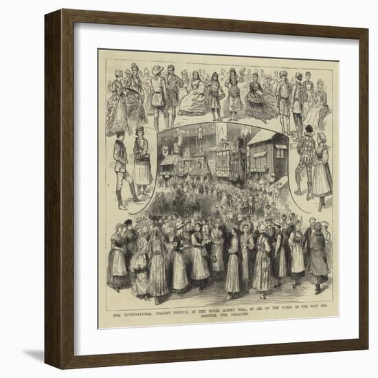 The International Peasant Festival at the Royal Albert Hall-null-Framed Giclee Print