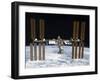 The International Space Station in Orbit Above Earth-Stocktrek Images-Framed Photographic Print