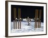The International Space Station in Orbit Above Earth-Stocktrek Images-Framed Photographic Print