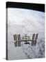 The International Space Station in Orbit Above Earth-Stocktrek Images-Stretched Canvas