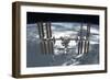 The International Space Station in Orbit Above Earth-null-Framed Photographic Print