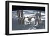 The International Space Station in Orbit Above Earth-null-Framed Photographic Print