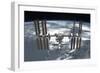 The International Space Station in Orbit Above Earth-null-Framed Photographic Print