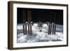 The International Space Station in Orbit Above Earth-null-Framed Photographic Print