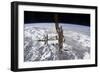 The International Space Station in Orbit Above Earth-null-Framed Photographic Print