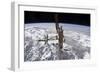 The International Space Station in Orbit Above Earth-null-Framed Photographic Print