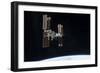 The International Space Station in Orbit Above Earth-null-Framed Photographic Print