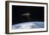 The International Space Station in Orbit Above Earth-null-Framed Photographic Print