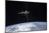 The International Space Station in Orbit Above Earth-null-Mounted Photographic Print