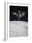 The International Space Station in Orbit Above Earth-null-Framed Photographic Print