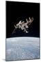 The International Space Station in Orbit Above Earth-null-Mounted Photographic Print