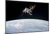 The International Space Station in Orbit Above Earth-null-Mounted Photographic Print