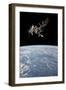 The International Space Station in Orbit Above Earth-null-Framed Photographic Print