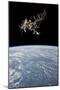 The International Space Station in Orbit Above Earth-null-Mounted Photographic Print