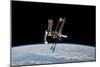 The International Space Station in Orbit Above Earth-null-Mounted Photographic Print