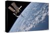 The International Space Station in Orbit Above Earth-null-Stretched Canvas