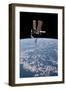 The International Space Station in Orbit Above Earth-null-Framed Photographic Print