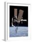 The International Space Station in Orbit Above Earth-null-Framed Photographic Print