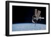 The International Space Station in Orbit Above Earth-null-Framed Photographic Print