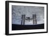 The International Space Station in Orbit Above Earth-null-Framed Photographic Print