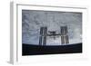 The International Space Station in Orbit Above Earth-null-Framed Photographic Print