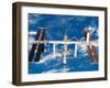 The International Space Station Moves Away from Space Shuttle Endeavour August 19, 2007-Stocktrek Images-Framed Photographic Print